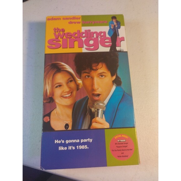 The Wedding Singer (VHS, 1999) Adam Sandler, Drew Barrymore - Picture 2 of 7
